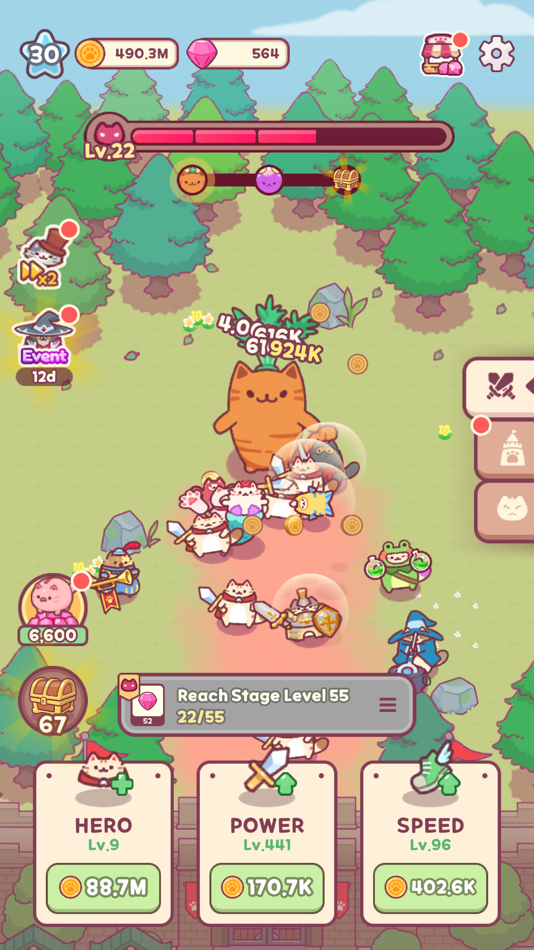 #1. Bumbling Cats: Feline Heroes (iOS) 由: treeplla Inc.