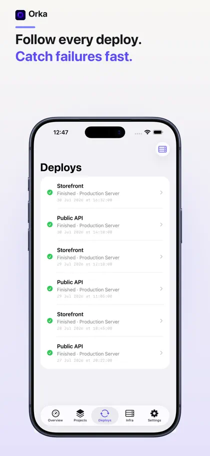 Screenshot 3 von 4 zu Orka - Coolify Client