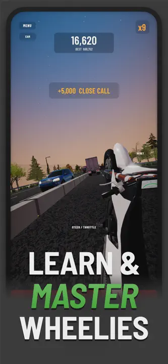 Wheelie Run screenshot 1