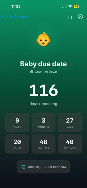 Life Counter - Countdown & Up screenshot 2