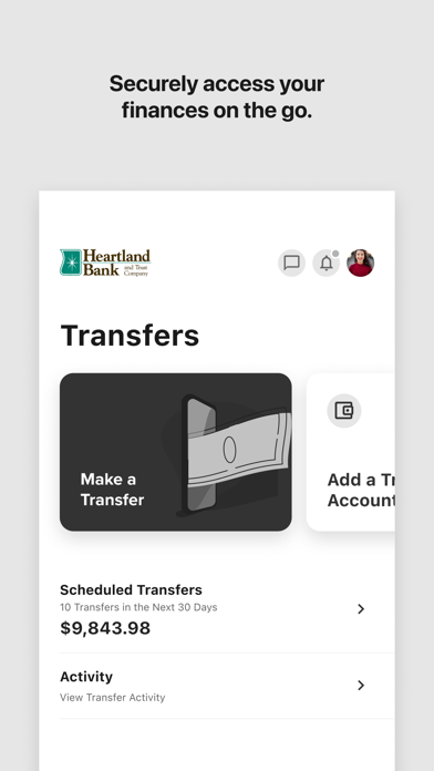 Heartland Bank Mobile Banking Screenshot