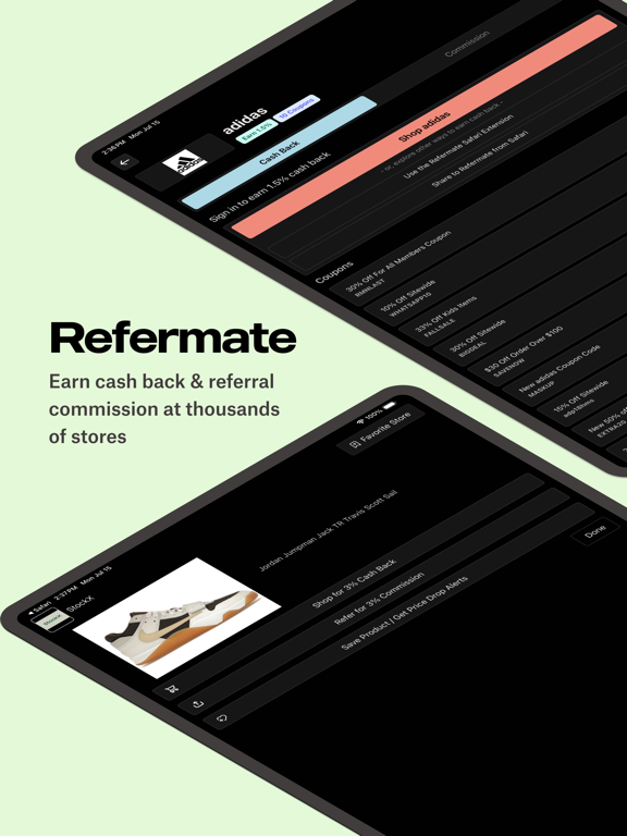 Refermate iPad screenshot 1 - Shopping app
