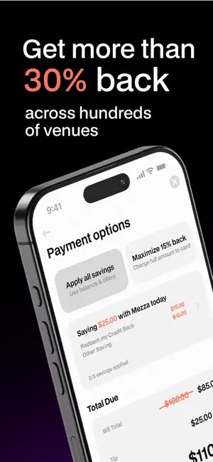 Mezza - Dine & Earn screenshot 1