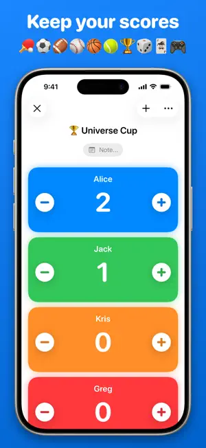 Game Score Keeper: Skoro screenshot 1