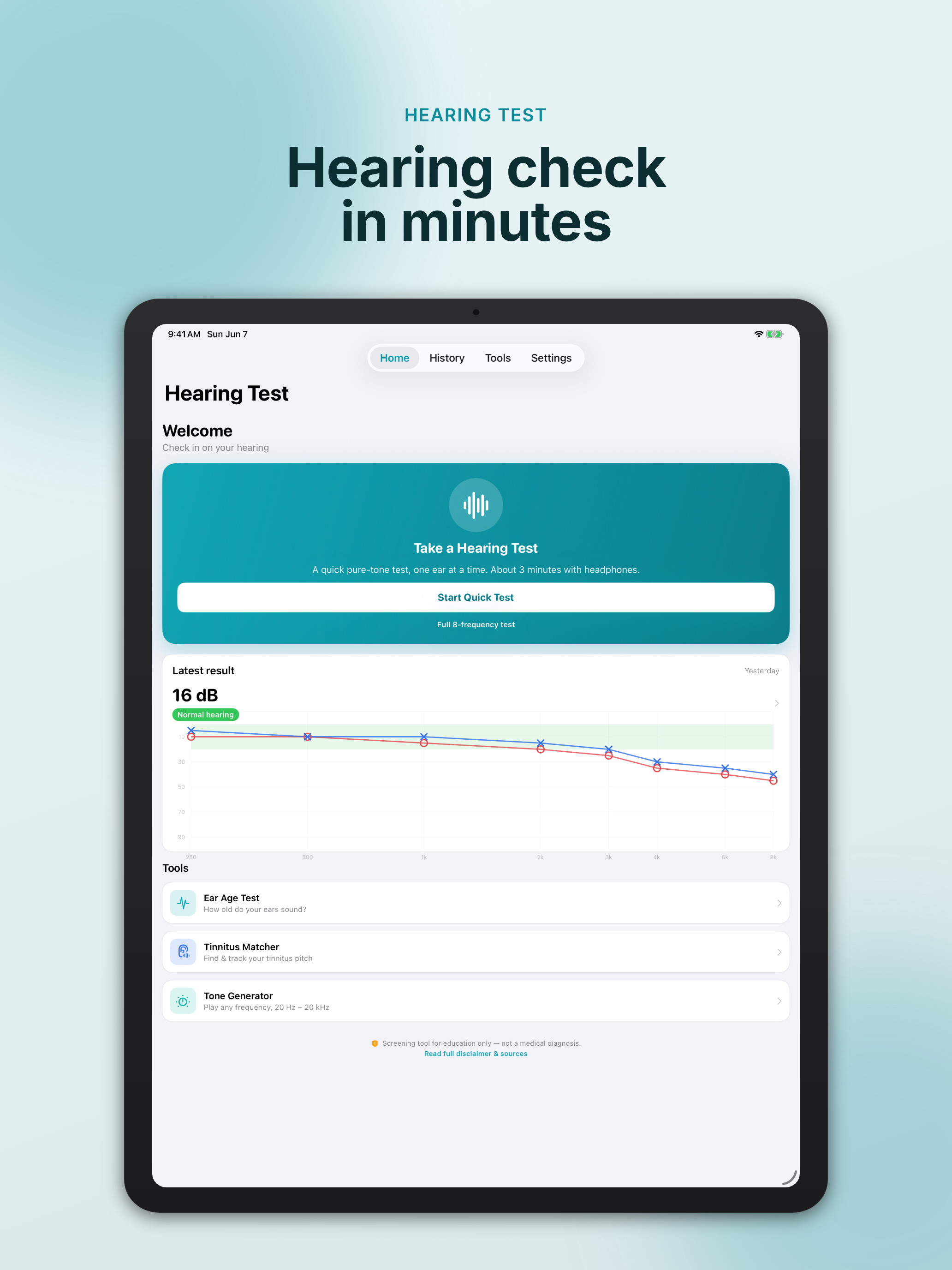 Hearing Test & Audiogram screenshot 11