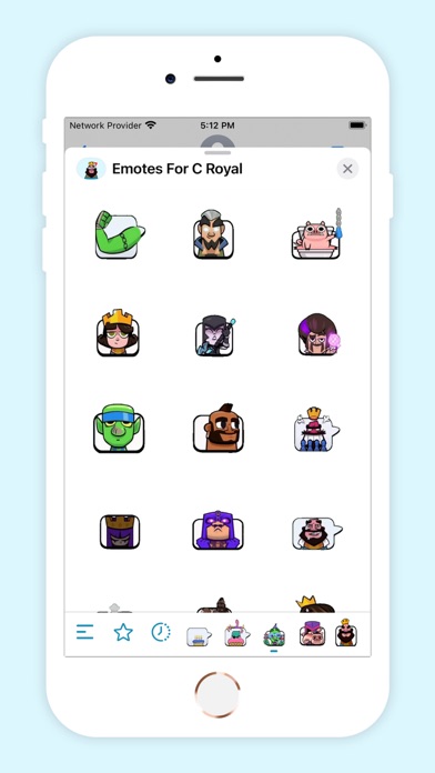 Emotes For C Royal iPhone screenshot 3 - Stickers app