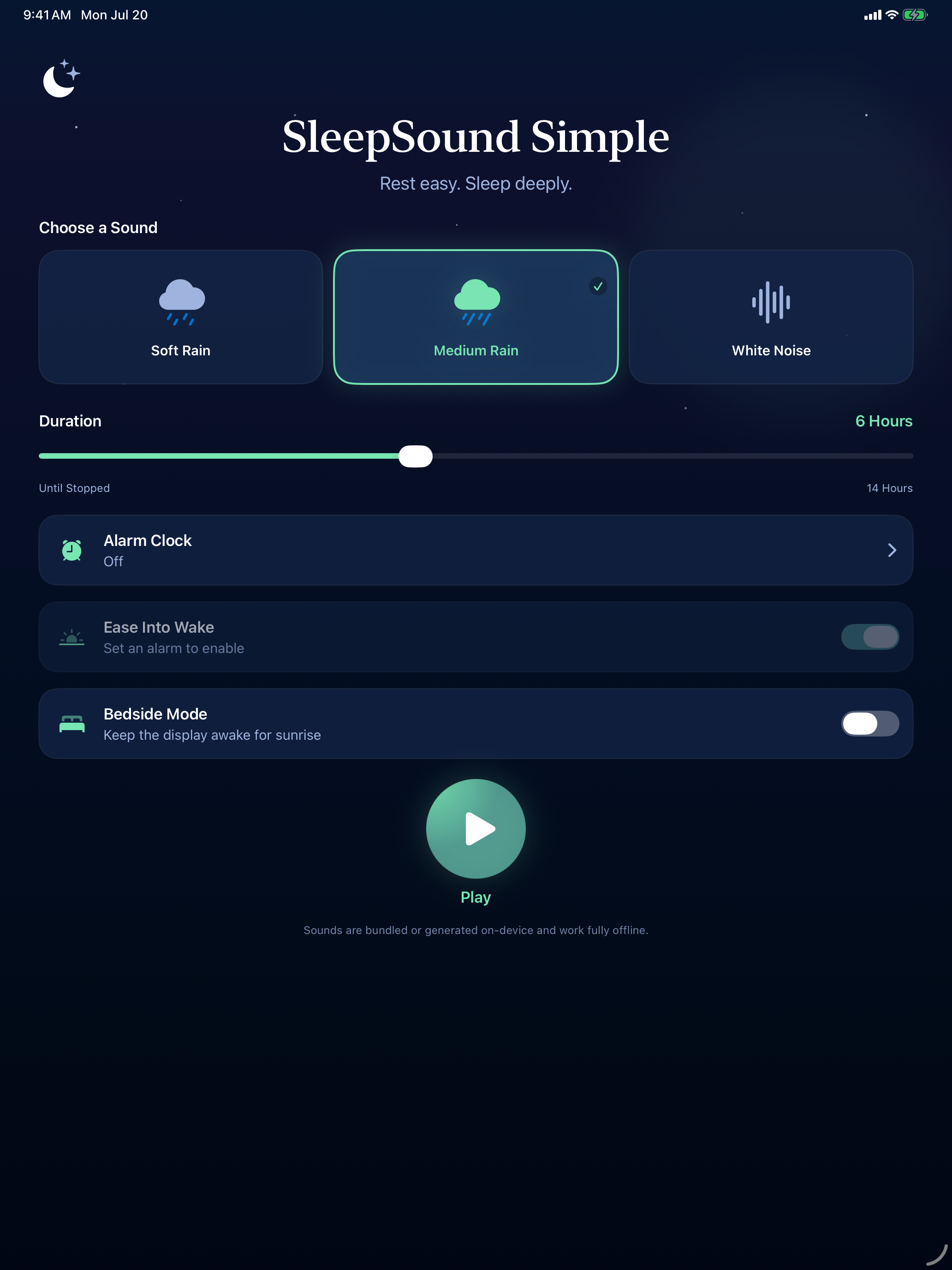 SleepSound Simple screenshot 2
