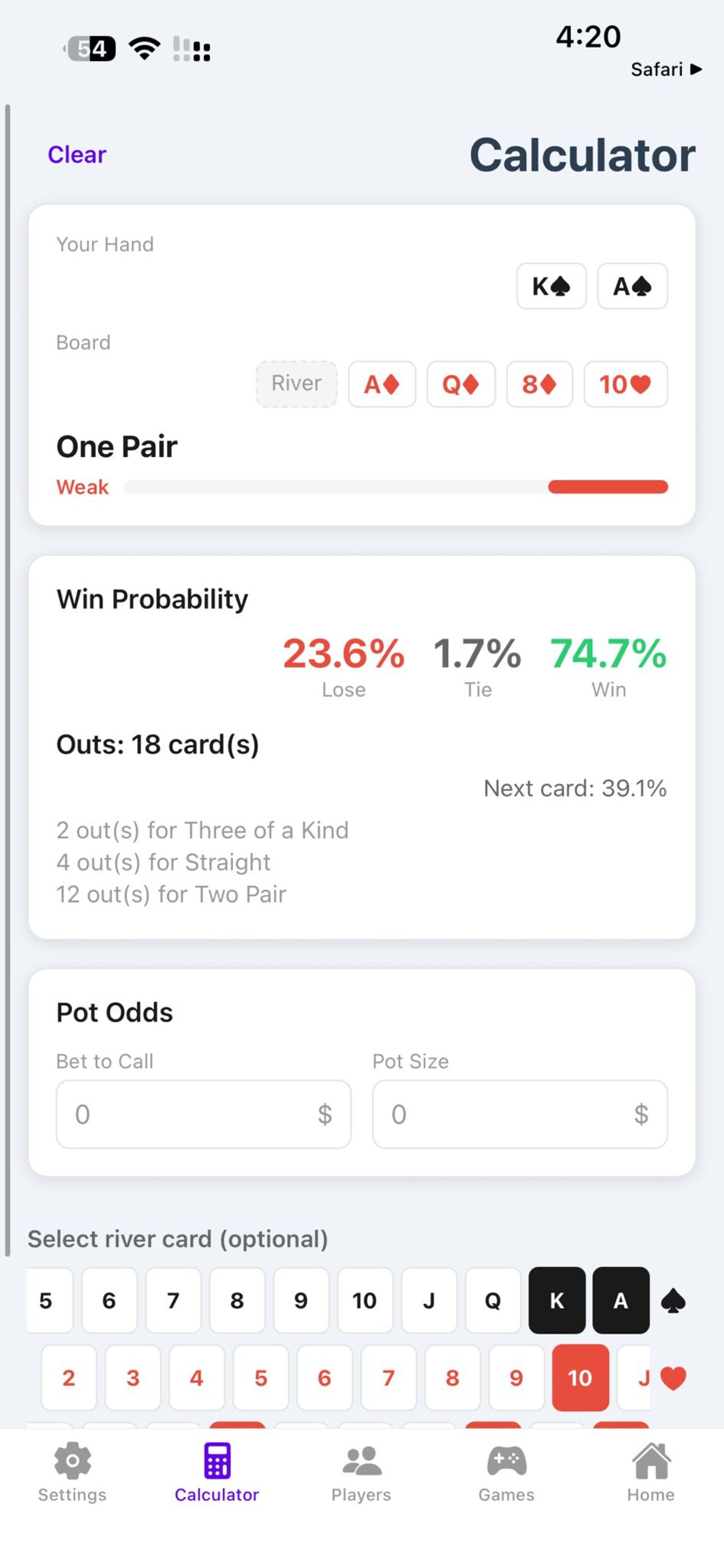 Poker Buy Manager