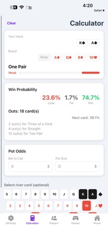 Poker Buy Manager screenshot