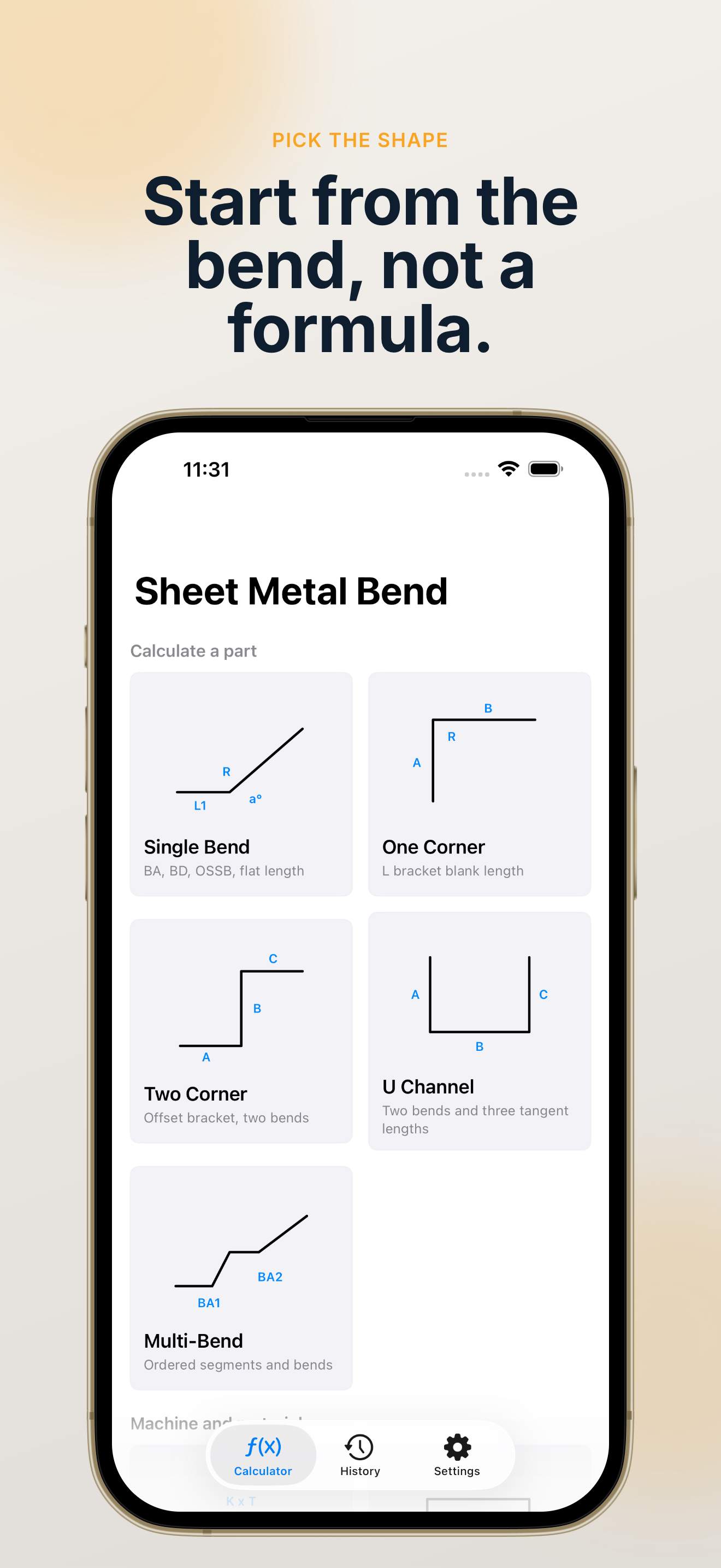 Bend Calculator - Sheet Metal screenshot 3