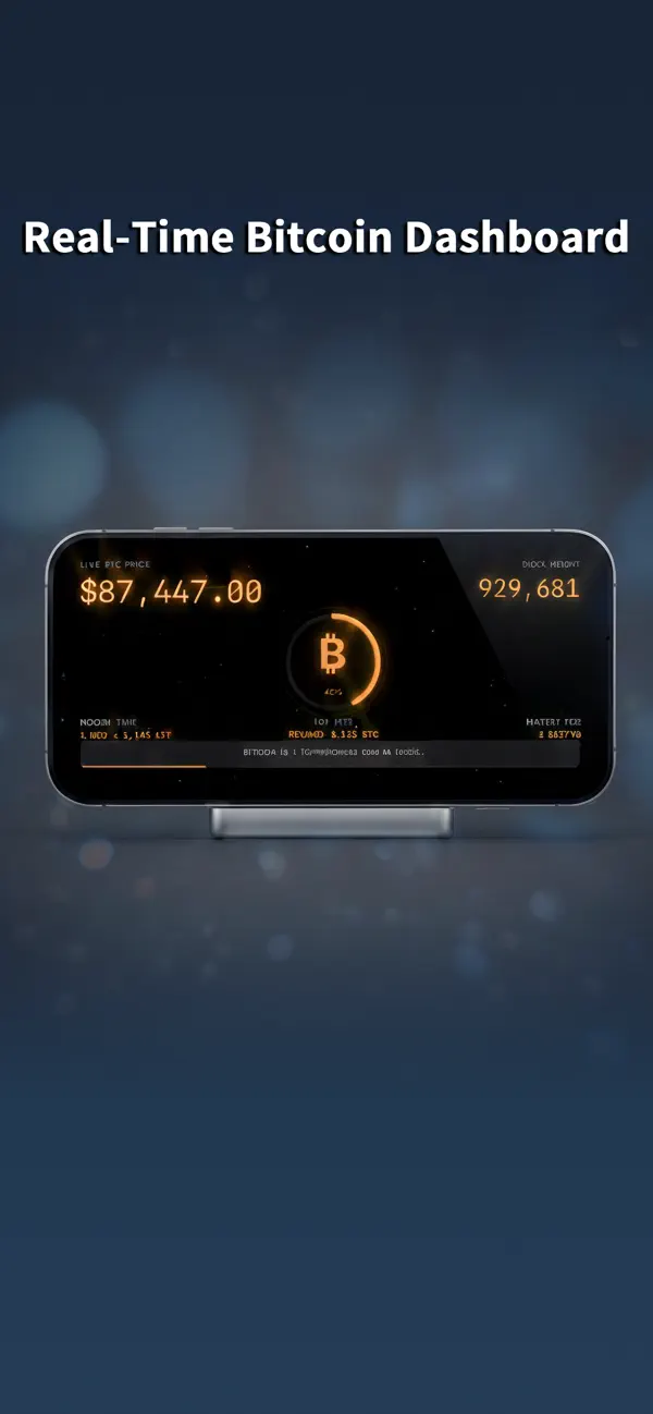 Screenshot #1 pour SatsClock - Horloge Bitcoin