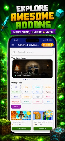 Addons Skins for Minecraft MC iPhone screenshot