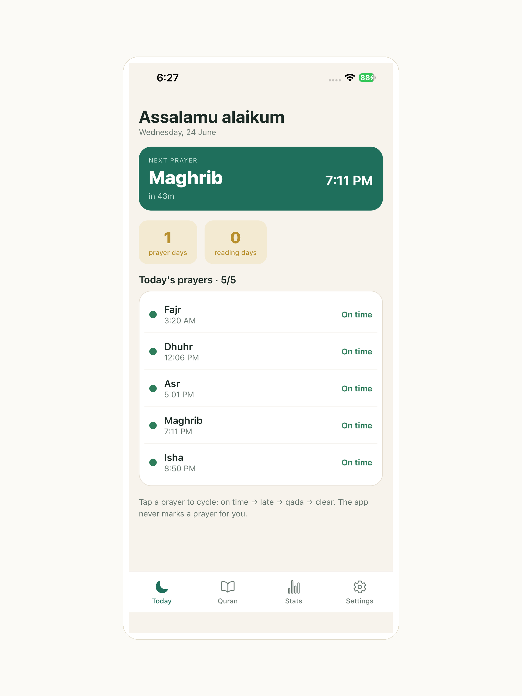 Sabr Prayer Tracker screenshot 6