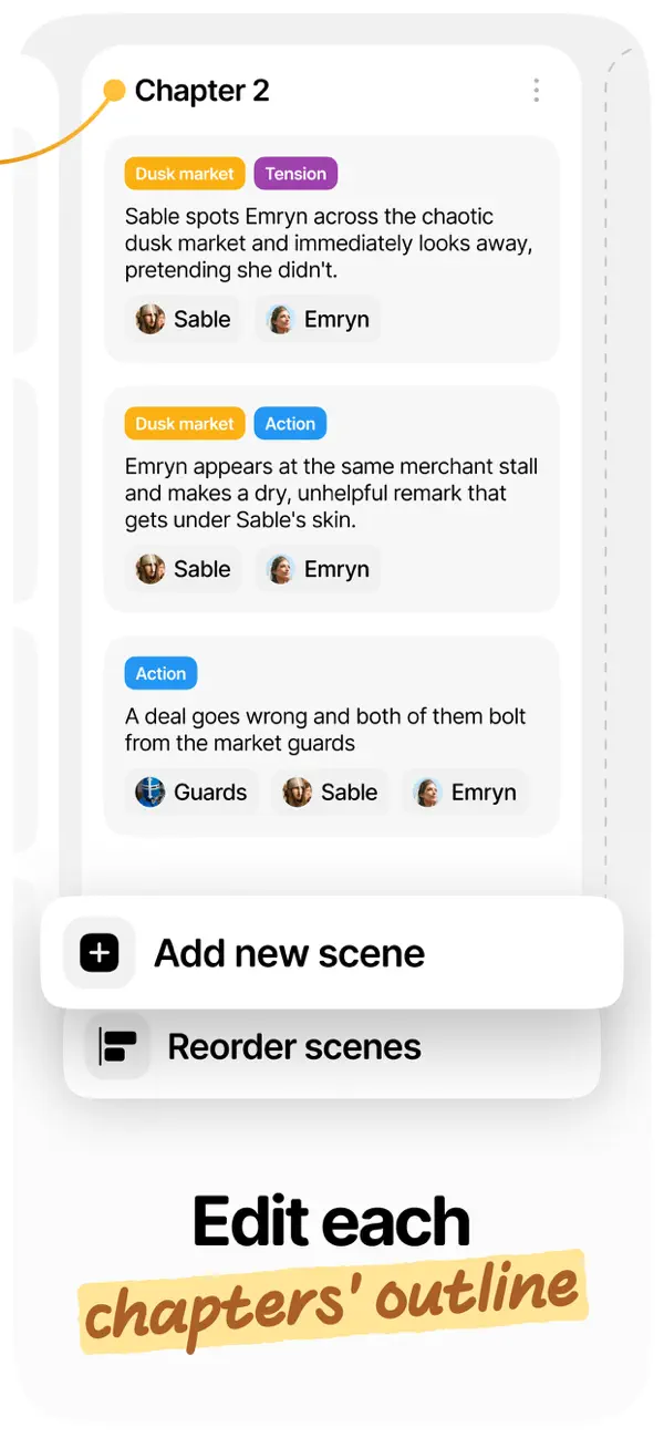 Fortelling - Story Writing App iOS app screenshot showing feature 6
