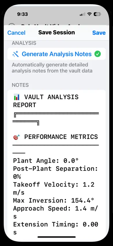 Pole Vault Analyzer screenshot 4