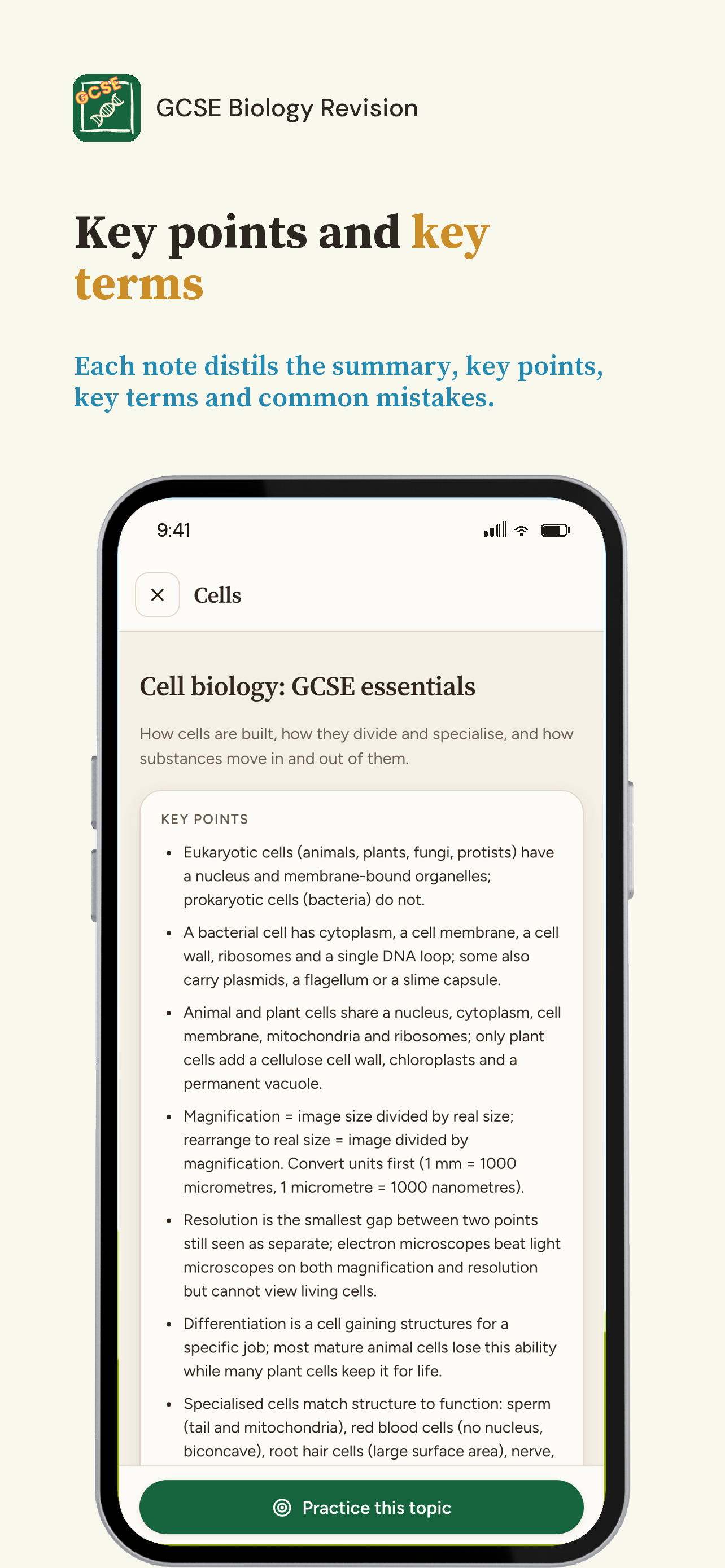 GCSE Biology Exam Revision screenshot 3