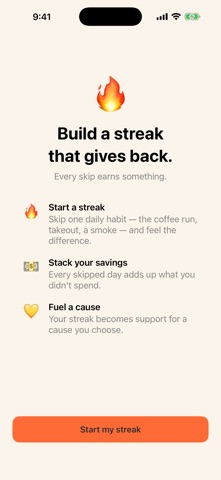 GoodStreak iPhone screenshot