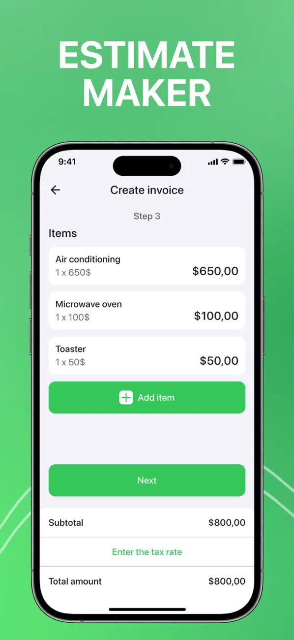 Screenshot #2 pour Invoice Maker Simple Generator