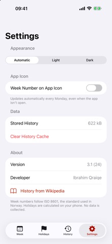 Ukenummer: Week Number Screenshot 4 of 4