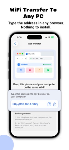 ShareMe: WiFi File Transfer PC Screenshot 3 of 4