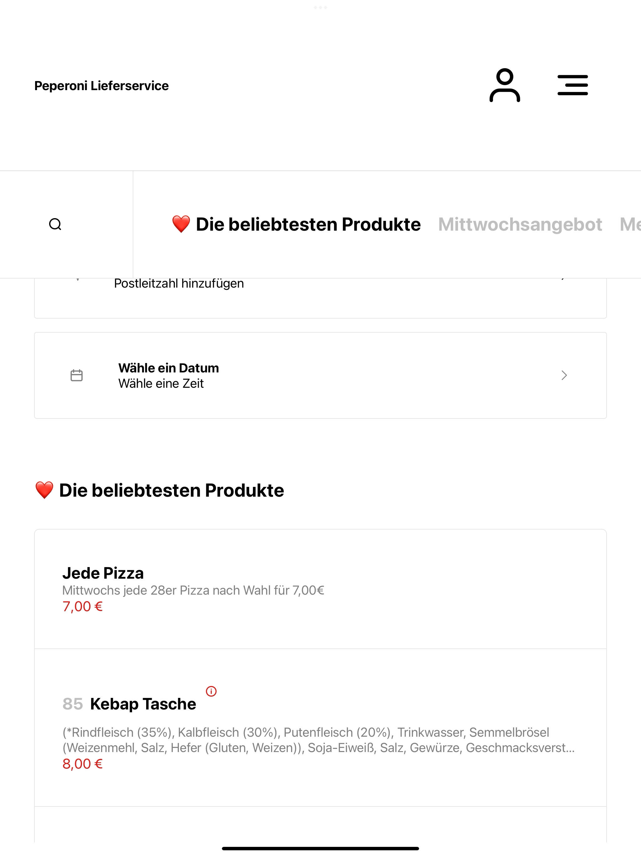 Peperoni Lieferservice