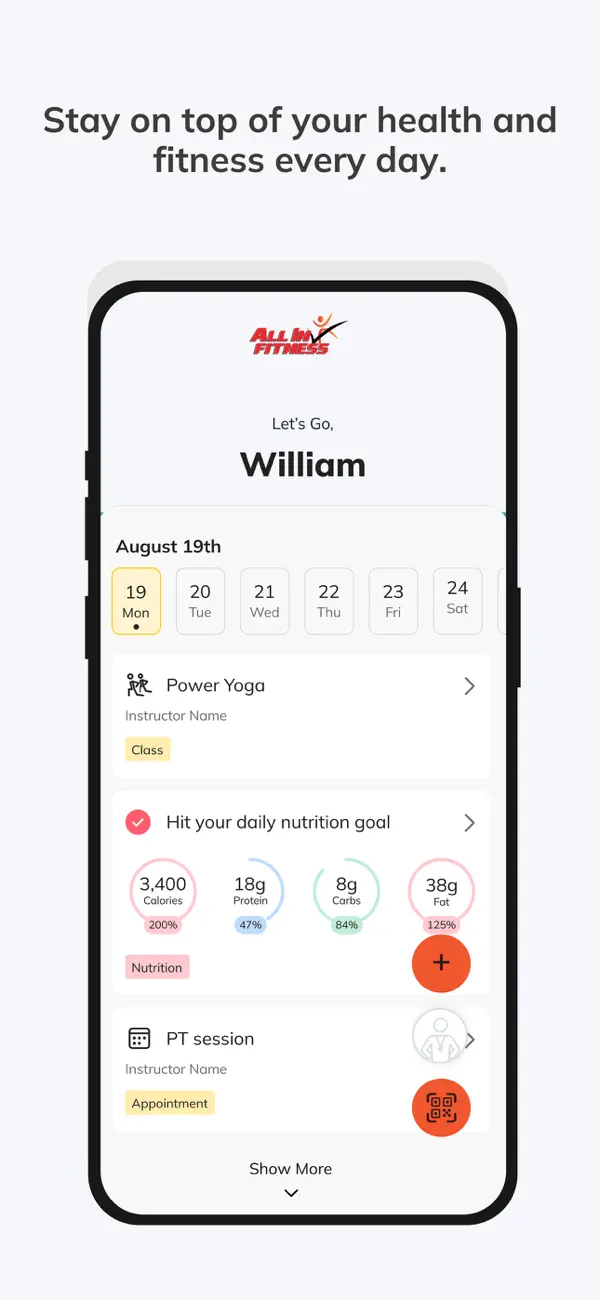 Screenshot #2 pour All IN Fitness Online