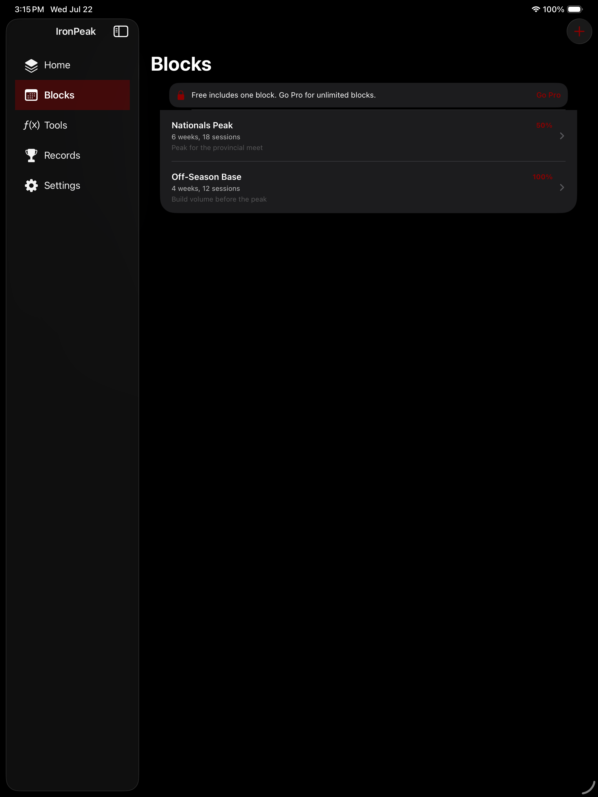 IronPeak Powerlifting screenshot 7