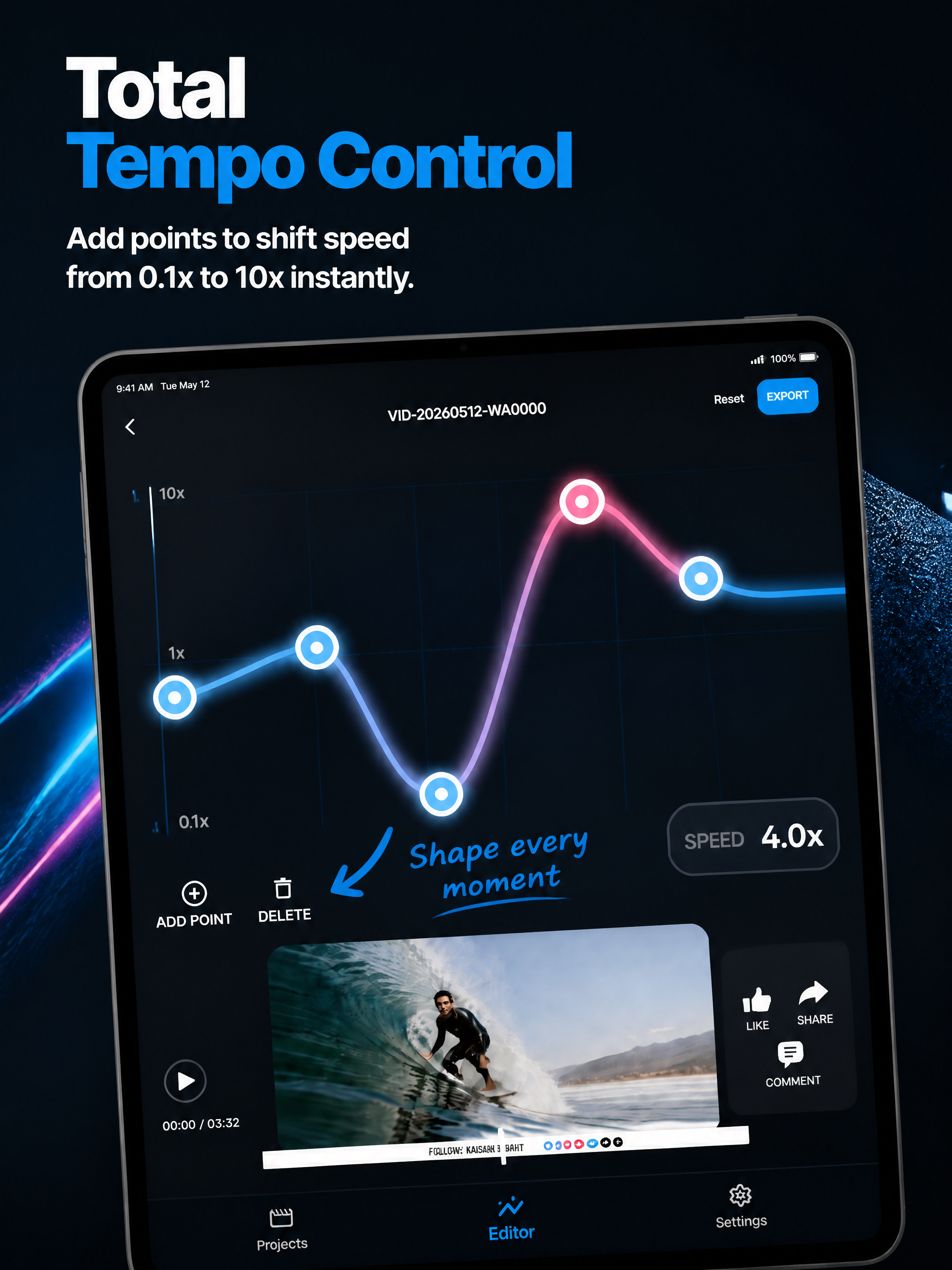 Slow Fast Video Speed Editor