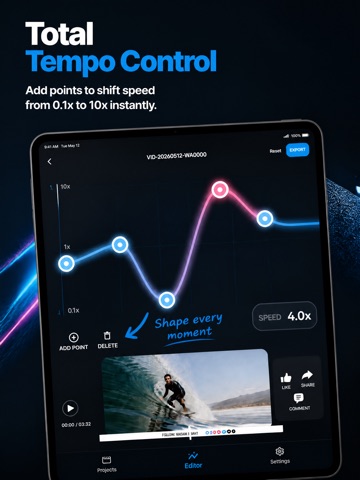 Slow Fast Video Speed Editor ipad screenshot 2