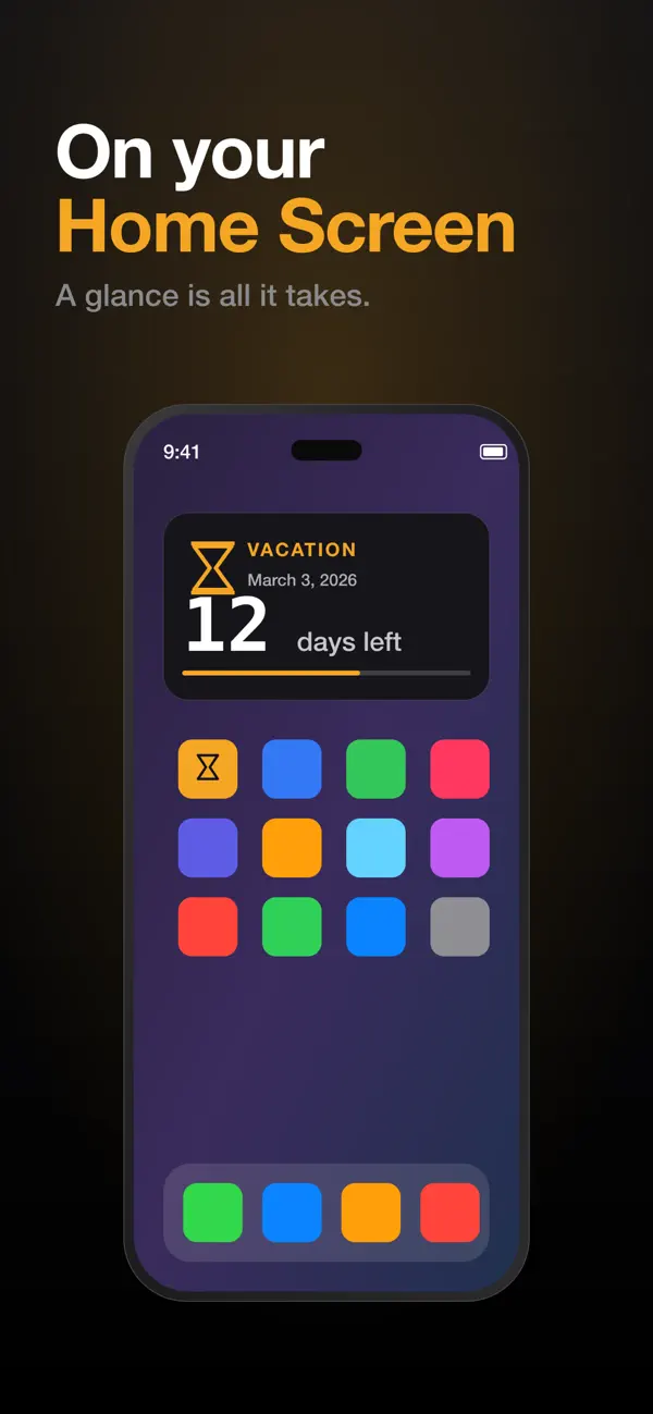 Screenshot #1 pour CountDown:Simple, Ads Free