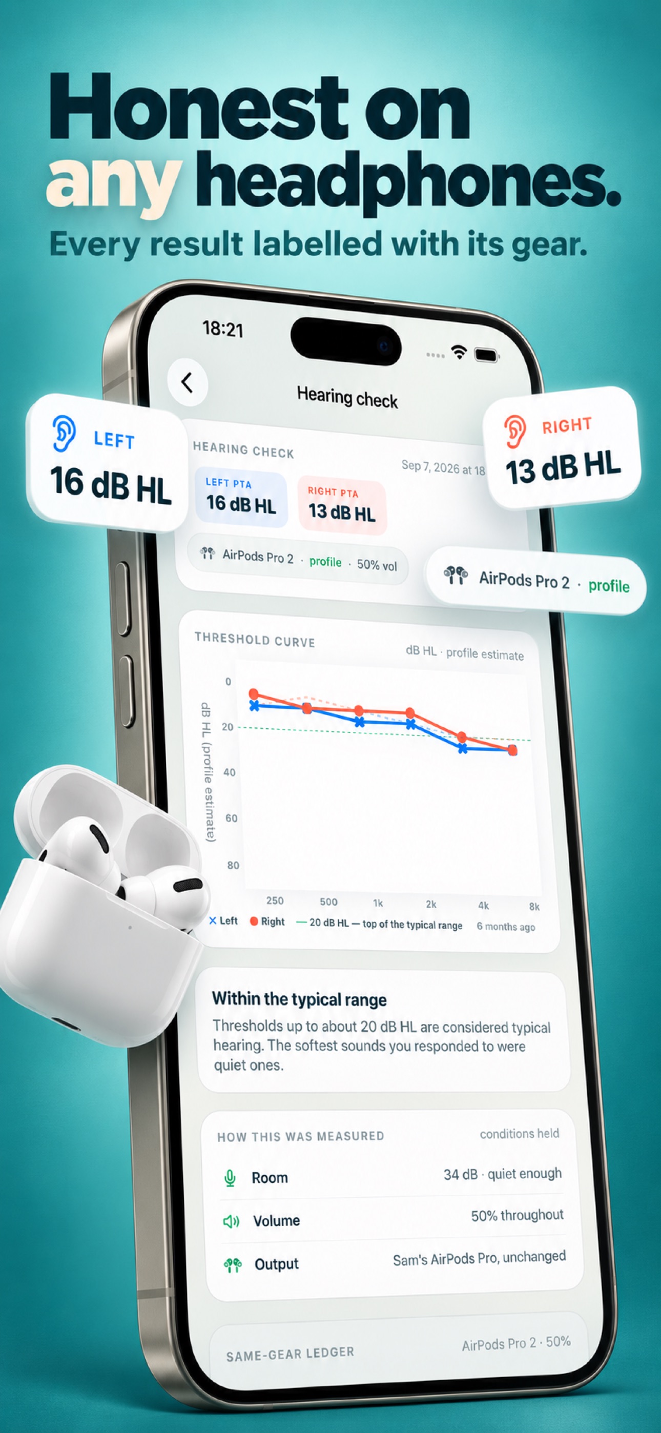 Screenshot 3 of Hearing Test & Eye Chart: Hark