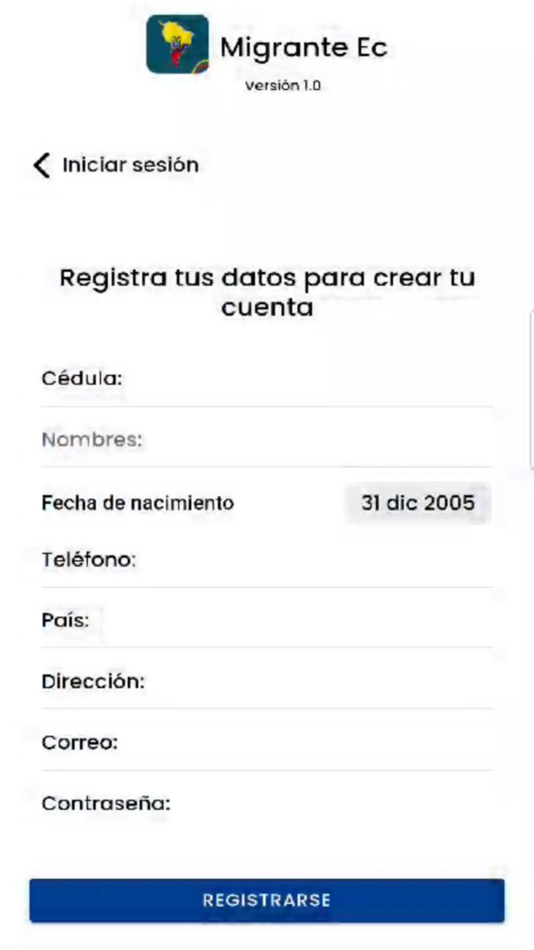 #4. Migrante Ec (iOS) By: Nel Macias