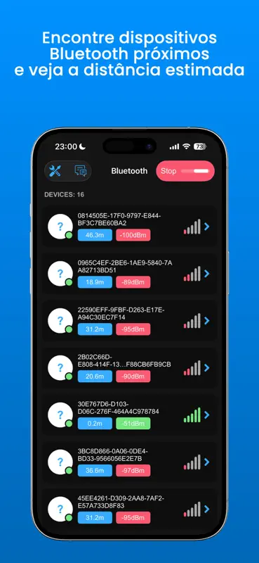 BLE Finder: Scanner Bluetooth screenshot 2 of 3
