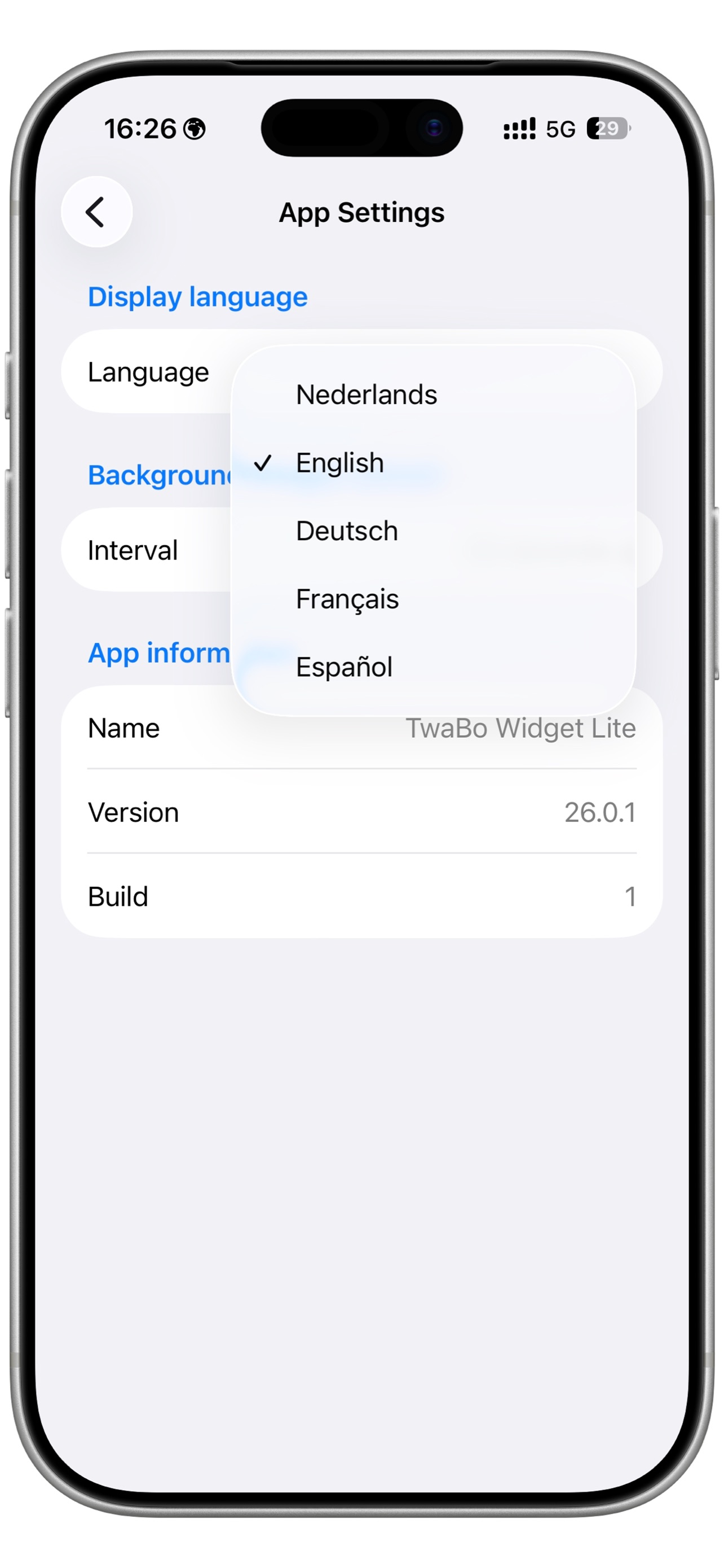 Screenshot 4 of TwaBo Widget Lite
