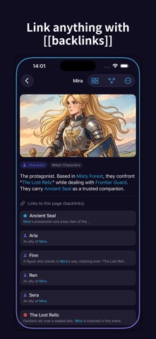 Lorebind: Worldbuilding Notes Screenshot 3 of 8