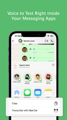 MadCat: WhatsApp Audio to Text screenshot 5