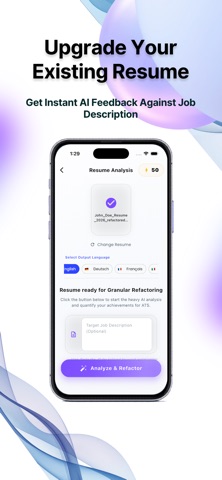 Resume AI Builder: CV Maker iPhone screenshot