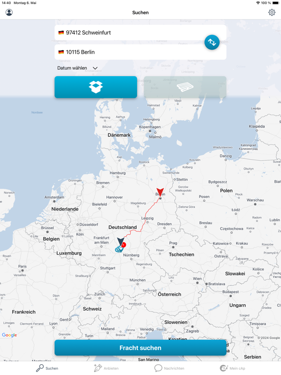 Screenshot #4 pour clickApoint - Frachtenbörse