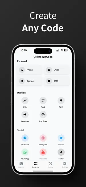 QR Code Generator / Scanner screenshot 1