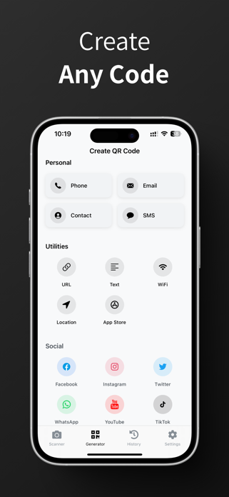 QR Code Generator / Scanner Screenshot 1 of 5