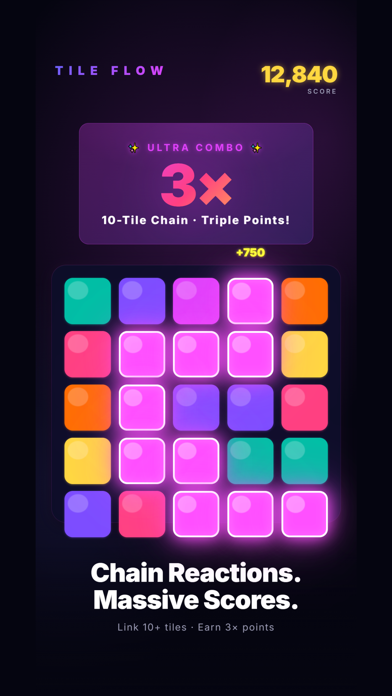 Tile Flow: Color Chain Puzzle Screenshot 3 of 6