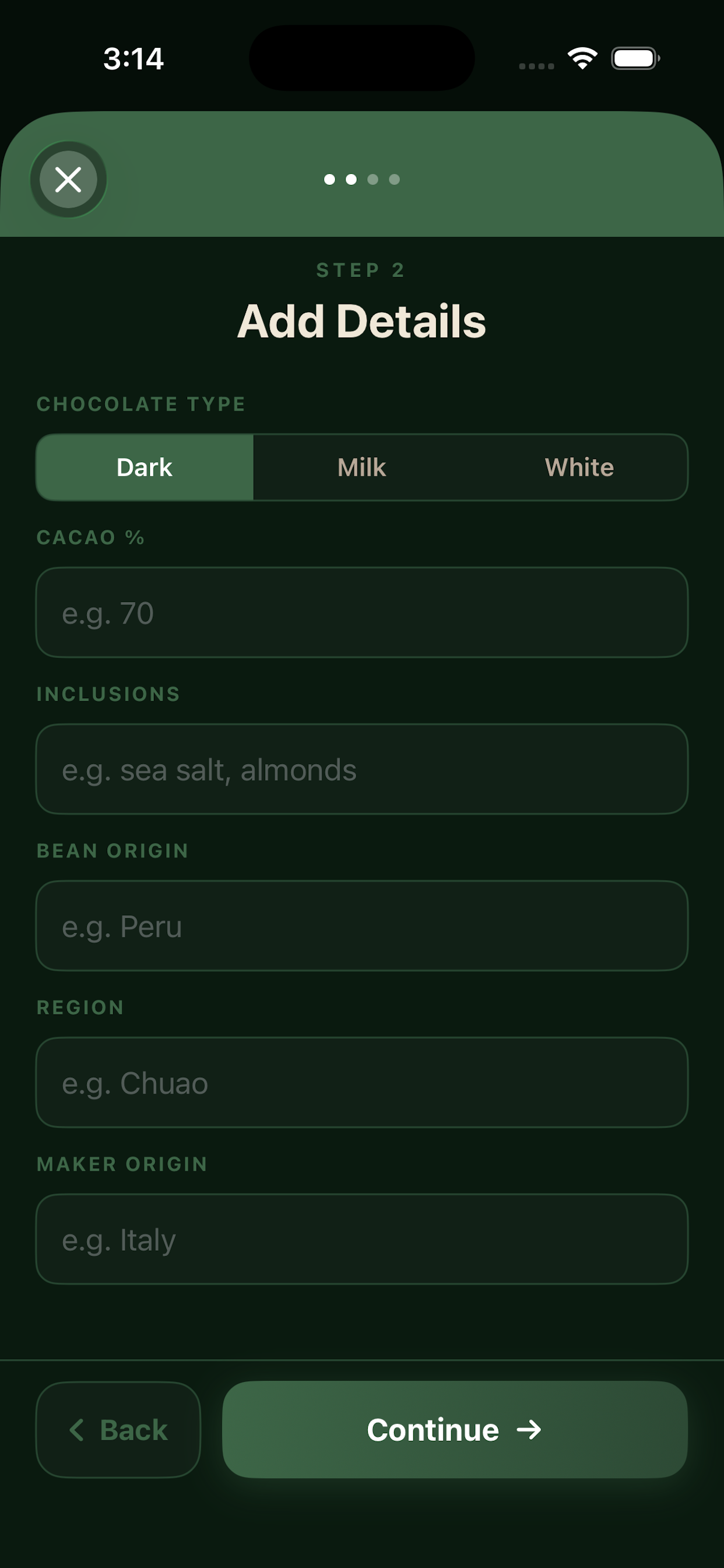 Temper: Your Chocolate Journal screenshot 4