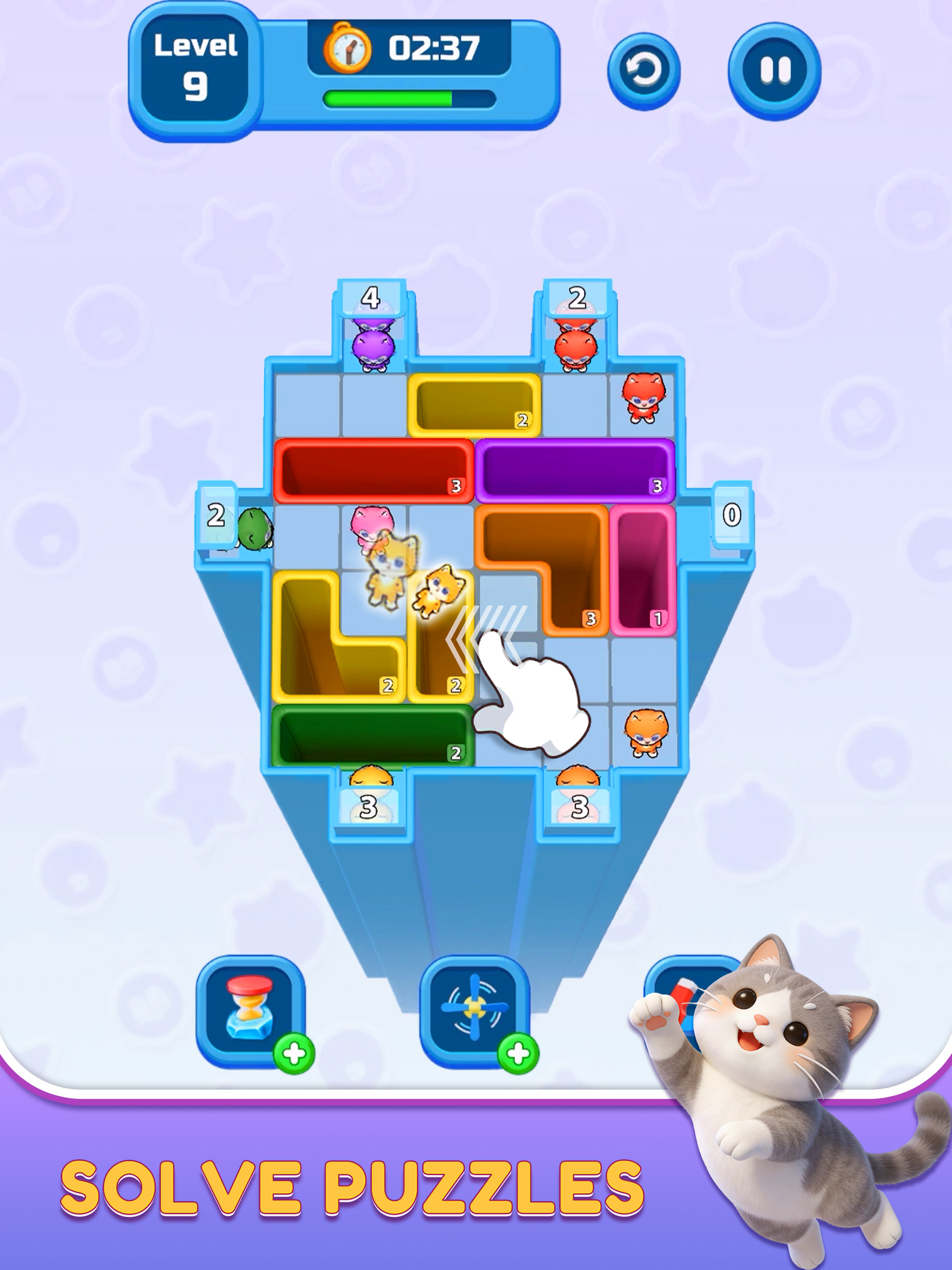 Cat Drop: Cute Slide & Match screenshot 6