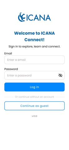 ICANA Connect screenshot