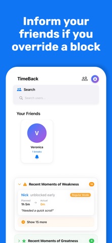 TimeBack: Block Addictive Apps Screenshot 2 of 4