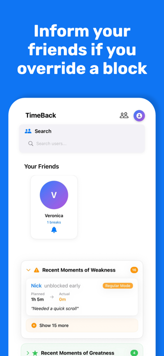 TimeBack: Block Addictive Apps Screenshot 2 of 4