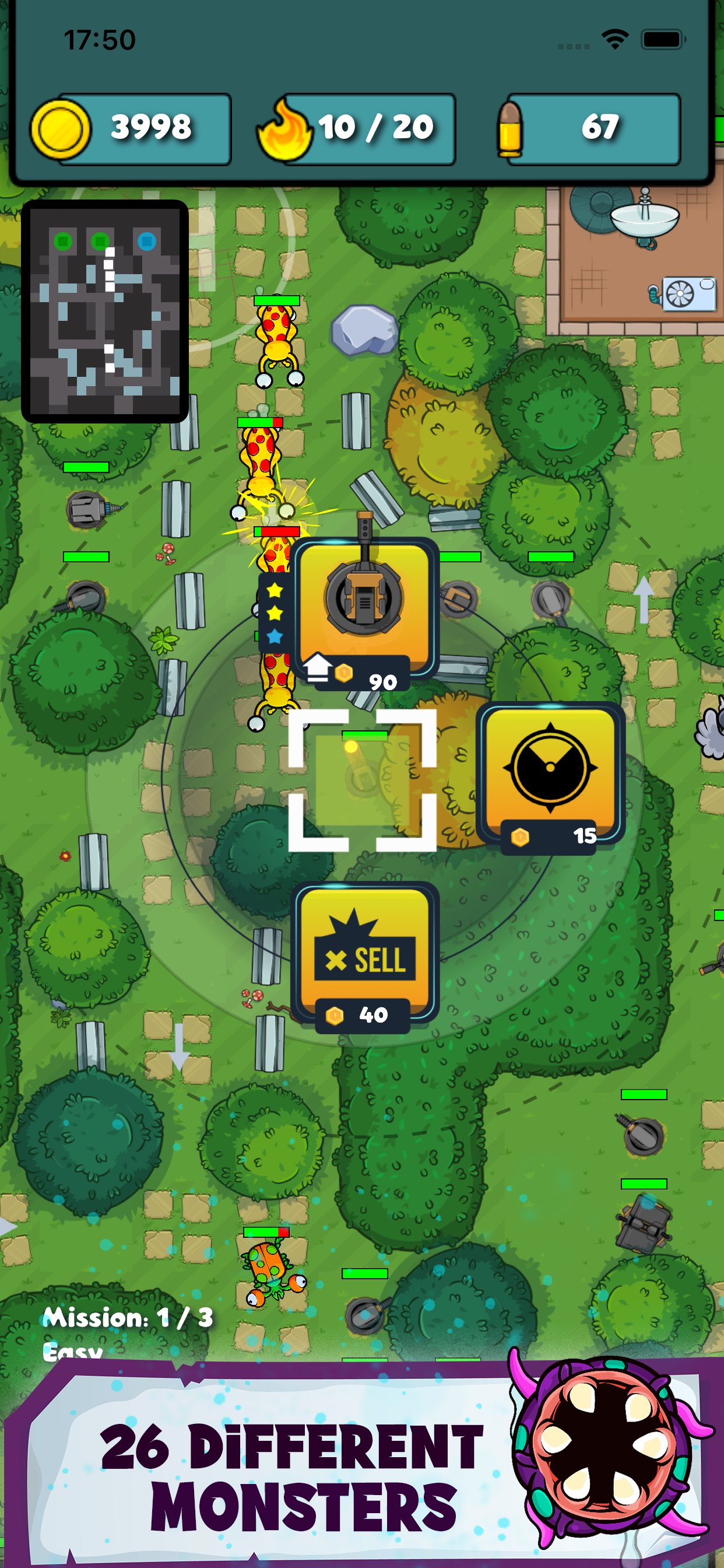 Crazy Monsters: Alien Defense screenshot 3