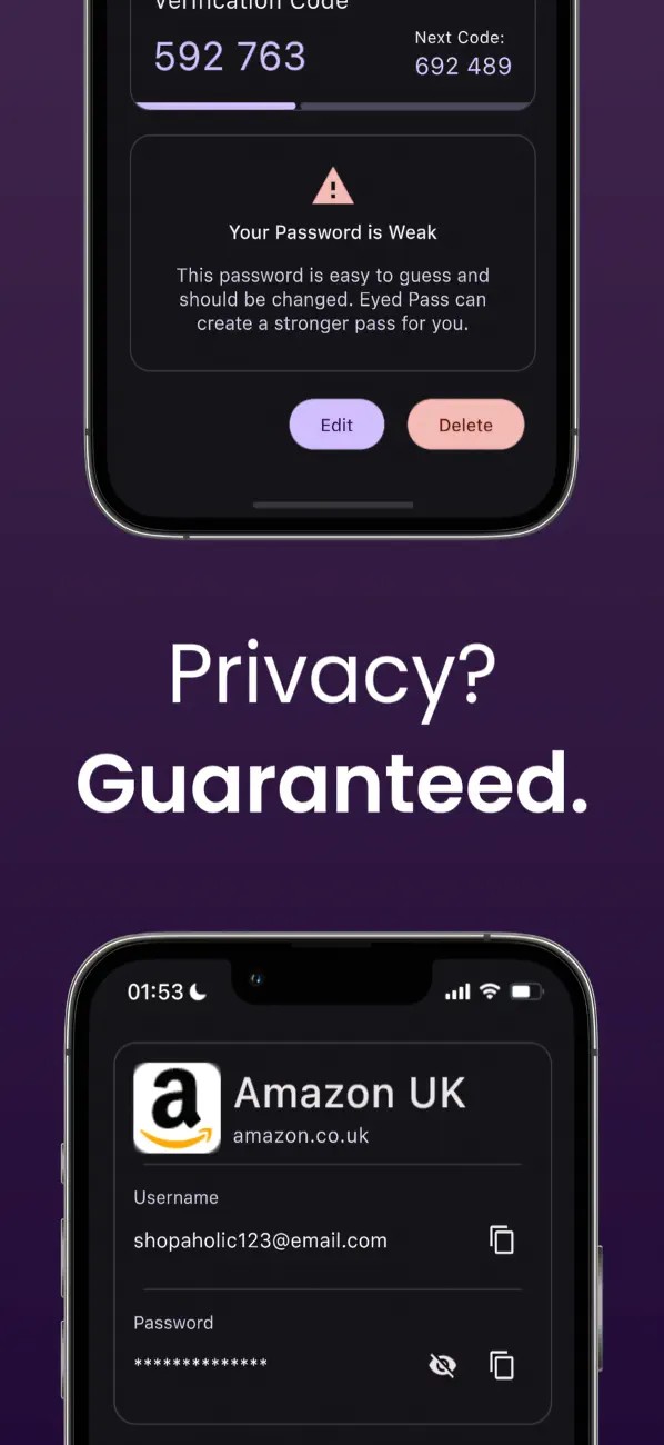 Screenshot #3 pour Eyed Pass - Private Vault