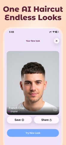 StyleCut AI: AI HairCut Filter iPhone screenshot