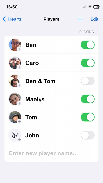 iScore - Simple Score Keeper